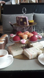 June 2014: A brilliant tea-time spread at the W Hotel in London. My favorite was the purple dessert.