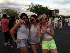 April 2014: After the first paint splash at the Life in Color festival. It got a lot messier. ;)